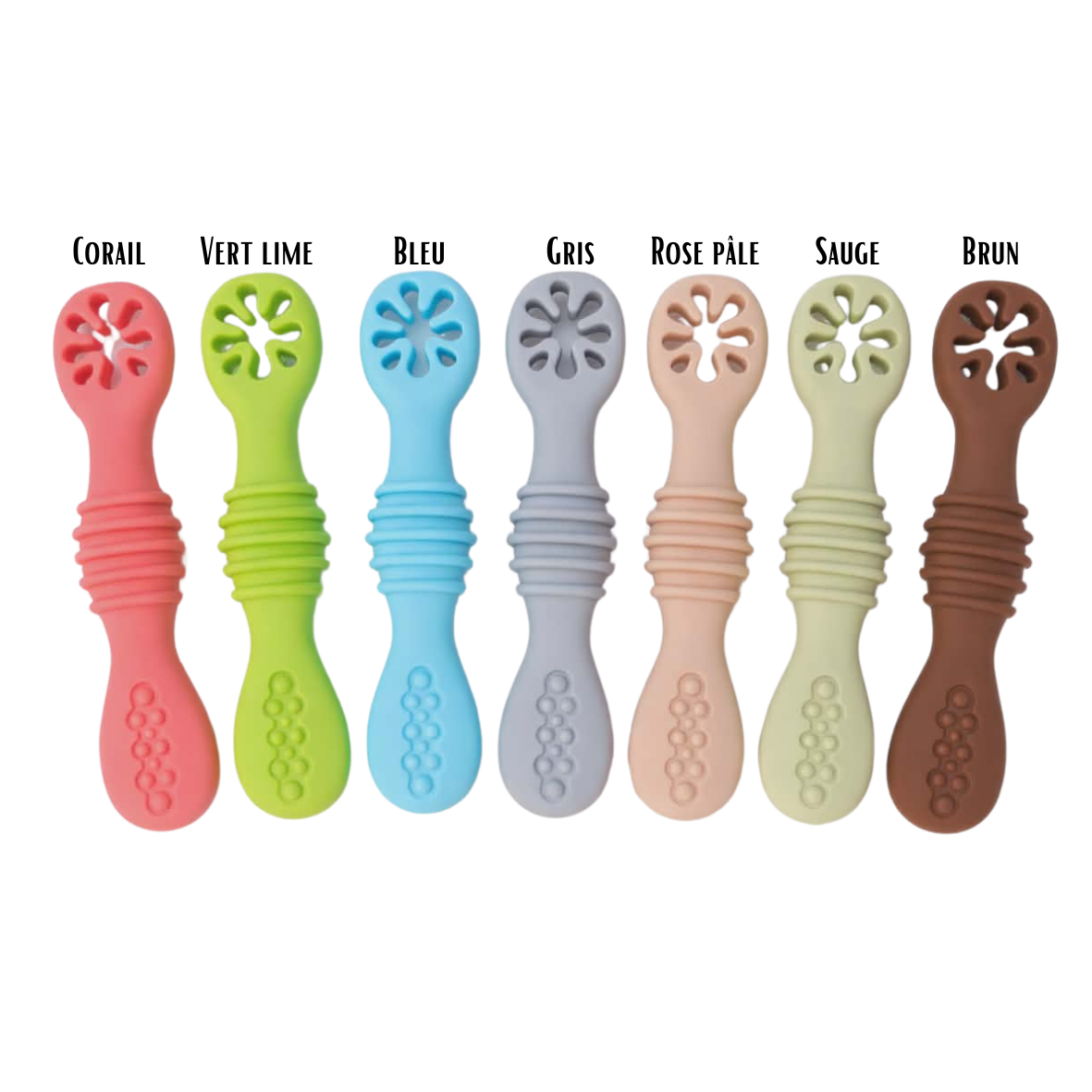 Cuillère de dentition en silicone