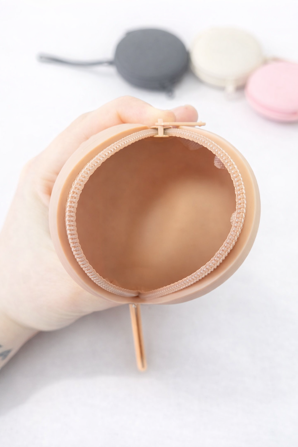 Pochette ronde multifonction en silicone